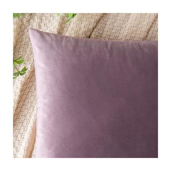 Kuddöverdrag 50x50 cm i dekorativ sammet soffkudde supermjuk mjuk dekoration hus rum rum rum för soffa 2 rum massor av 2 ljuslila