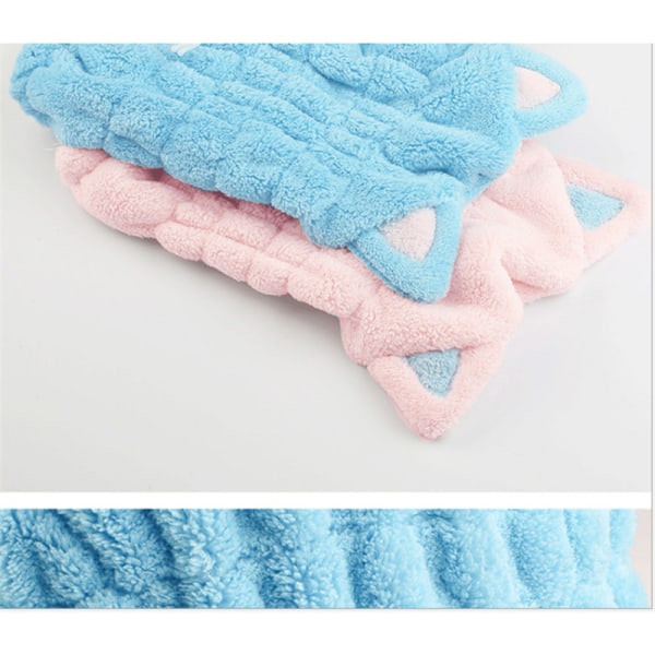 Hår tørre hætte, mikrofiber håndklæde hætte til brusebad spa, super blød absorberende hurtig tørrende hætte 23*28