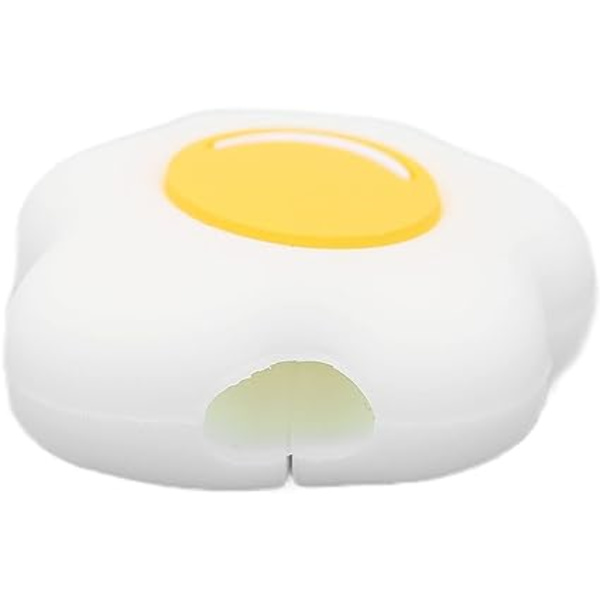 (3-pakning) Søte posjerte egg lade kabelbeskytter, USB datakabelbeskytter, mobiltelefon tilbehør beskyttende datakabel