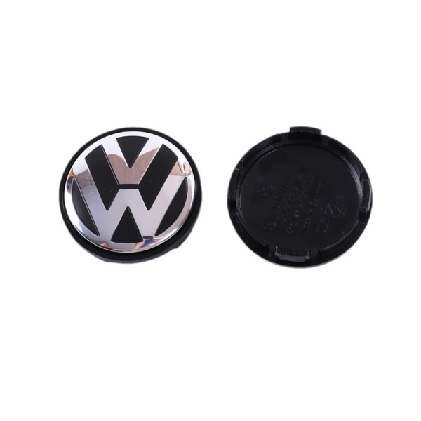 Passer for Volkswagen navkapsel senterkapsel 56mm (4 stk) black