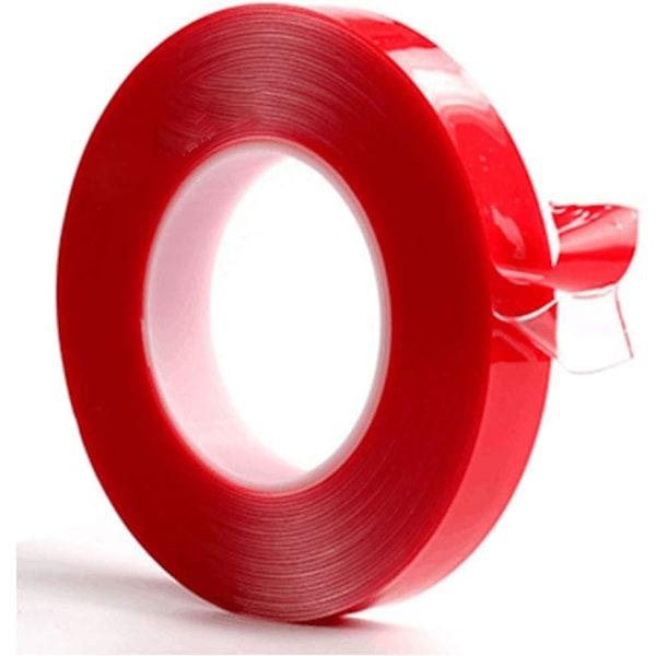 3m 10mm Extra Stark Akryl Dubbelsidig Tejp för 220V LED-remsa upp till 14mm Värmebeständig Klar PET (3m lång, 10mm bred, 1mm tjock).