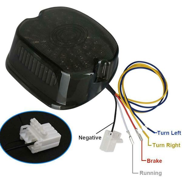 Matala profiili LED-takavalo Harley Dyna Road King Glide Electra Universal LED-jarruvalo