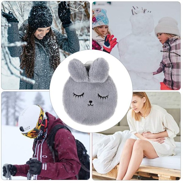 Boulotte, kuumavesipullo kannella, kuumavesipullo lapsille pehmeällä halauksella, pitämään kehon ja jalat lämpiminä