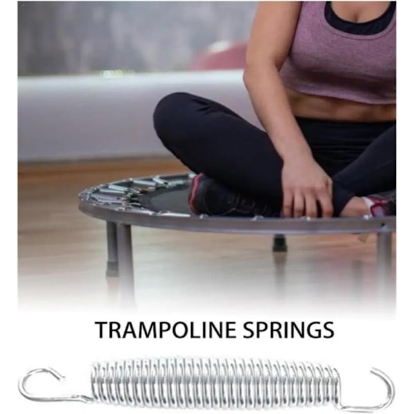 Trampolintillbehör Kraftiga Galvaniserade Stålfjädrar för Trampolin Ersättningskit Tillbehör 10 Stycken