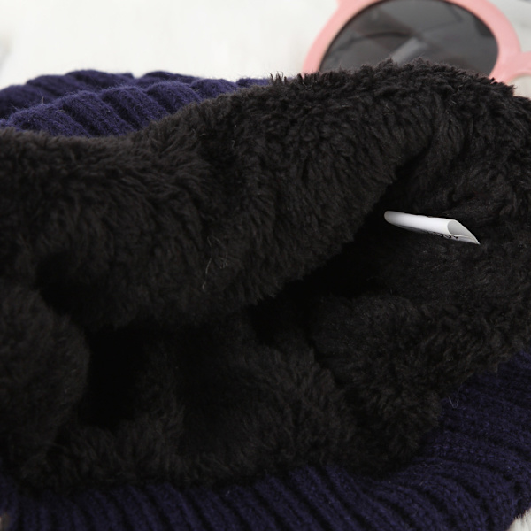 Vinterhat Varm Strikket Tyk Løs Løs Hue Skull Hat Mænds Gave One Size