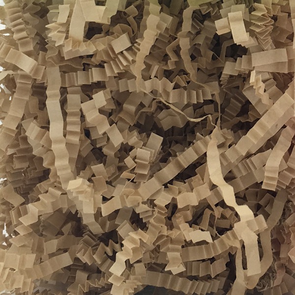 Raffia papper silke veckad vågig presentförpackning papper silke (3 stycken)
