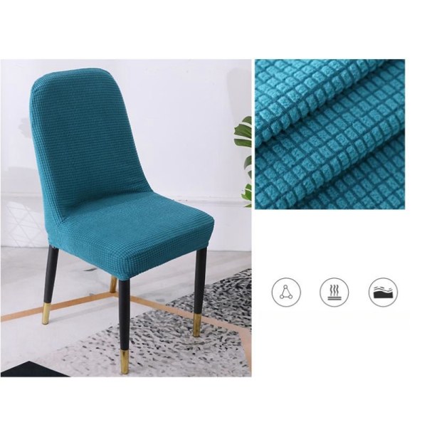 Böjd cover halvcirkelformad elastisk specialformad cover stol set stol kudde integrerat ryggstöd cover