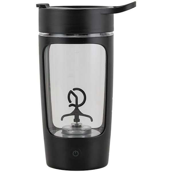 Elektrisk Shaker-flaske, Blender-flasker, Laget med Tritan - BPA-fri - Bærbar Blender-kopp/USB-ladbare Shaker-kopper svart