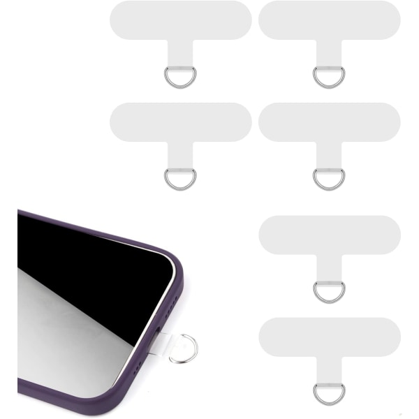 6 stycken mobilbandsbandslapp, genomskinlig multifunktionslinsbandplåster Mobiltelefonlappar för iPhone-smartphones, klisterfri