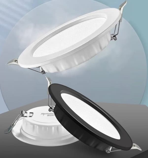 Sett med 5 LED-innfelt downlight Ultra Thin Panel 2..5 tommer 7W [7 - 8,5 cm åpent hull] 6500k hvitt lys