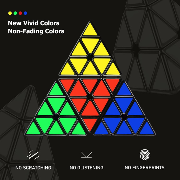 3x3, taikakuution pyramidi palapeli kierrematkalelu, sopii lahjoihin