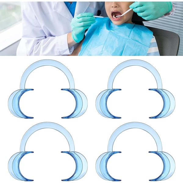 Dental Retractor Retractor, 4st C-Shape Öppnare, Mun Retractor, De