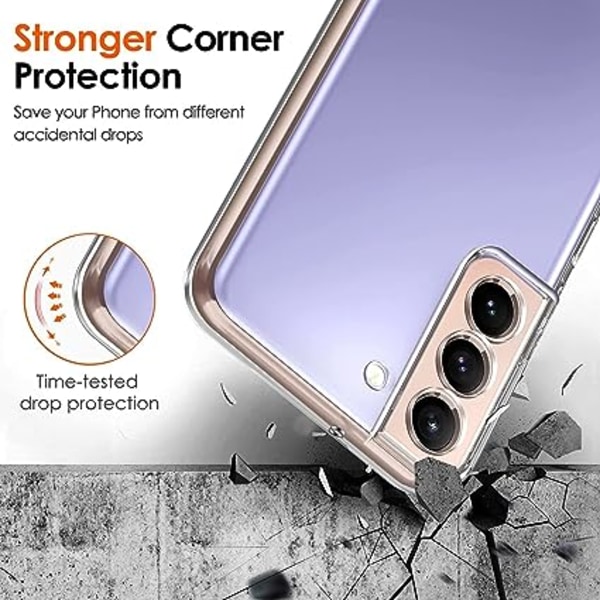 ivoler Genomskinligt Skal för Samsung Galaxy S22 5G / 4G, Transparent Stötsäkert Silikon Skyddande Skal, Slim Soft TPU Bumper Cover, Hög Kvalitet