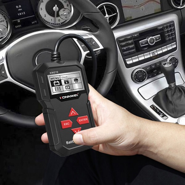 Konnwei KW210 12V Flerspråkig Auto Batteritestare Konnwei