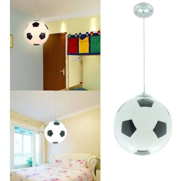 Fotbollstaklampa, Kreativ fotbollstaklampa Modern LED-belysning, Barnrumskrona, Inomhusbelysning, Sovrumslampa, Design