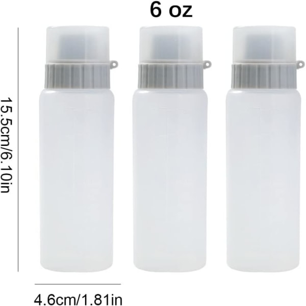 3 stk. Fyllbare krydderbeholdere med 5 huller og lokk, krydderflasker, dispensere, porøs krydderflaske for ketchup, majones, sennep, varm