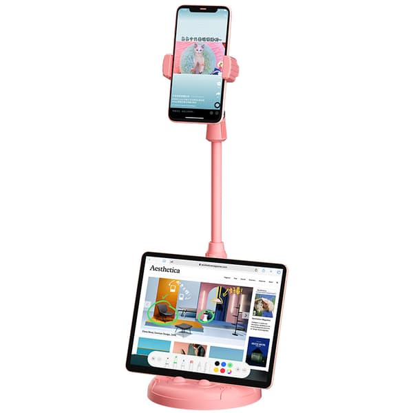 Mobiltelefonstativ Tabletstativ Skrivebord Live-sending Lat Datamaskin Multifunksjonell Selfie