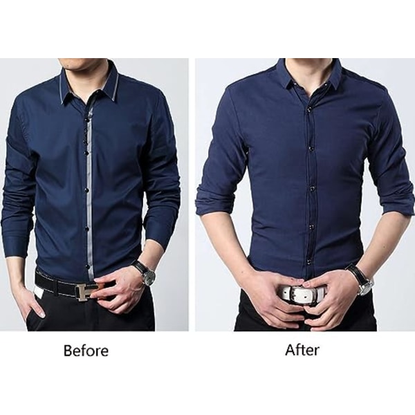 Strømpebåndsskjorte til mænd Elastiske seler skjorte strømpebånd (W-stil)