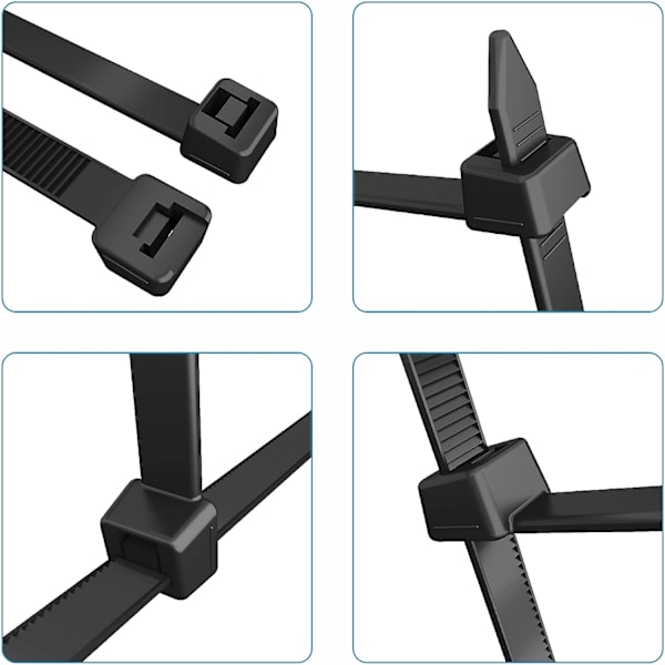 Kabelbinder 300mm x 7,5mm, Kabelbinder, Nylon Kabelbindere, Kabelbindere