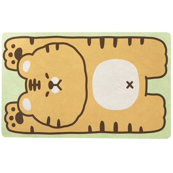 Badmåtte Absorberende Badeværelse Dørmåtte Fræk Gruppe-Tiger 40*60cm