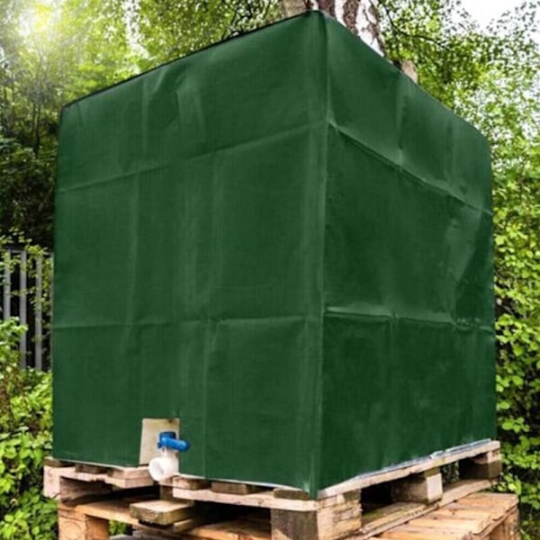 IBC-tankskydd för tunna, regnvattenskydd, solskydd, vattentätt skyddshölje, tillbehör för tunna (48 x 40 x 47 tum)