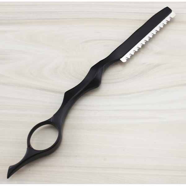 1 stk. frisør barberkniv hårtynningskam klippe barberkniv kam med rustfritt stål erstatnings barberhøvler for hjemme salongbruk