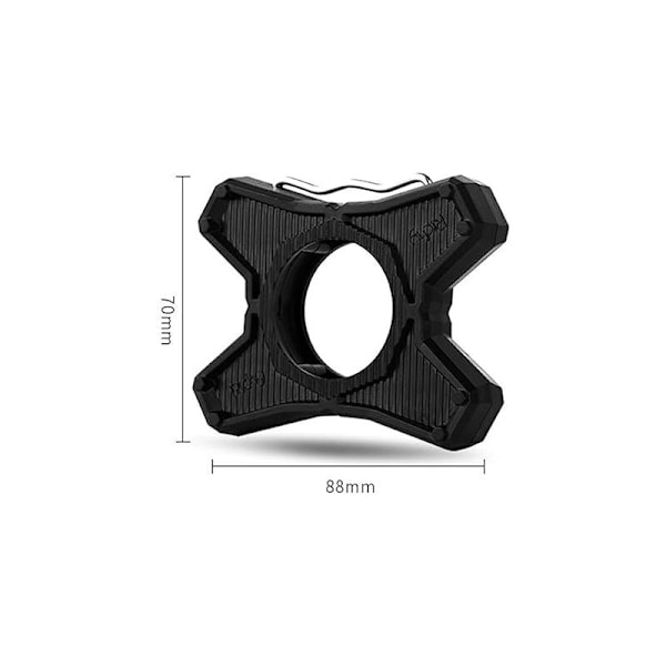 Par professionella cykelpedaler i ABS-legering - platt stöd för pedaler - adapter för landsvägscykelpedaler