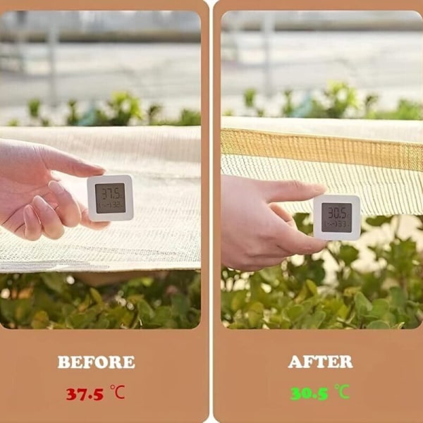 Skyggesejl til sejlende terrasse, pergola skygge, Skyggeskygge Skyggeskygger med 3mx3m perforeringer