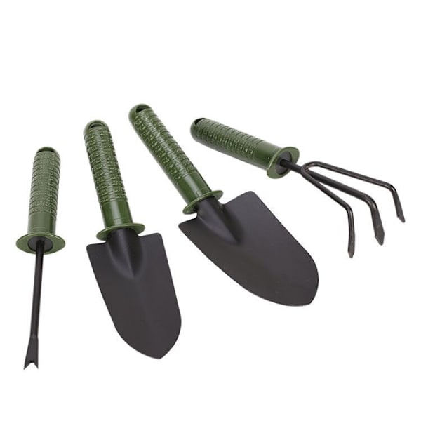 Mini hageverktøy, liten rive og spade, liten spade, rive og spade for hage, innendørs og utendørs potteplanter.