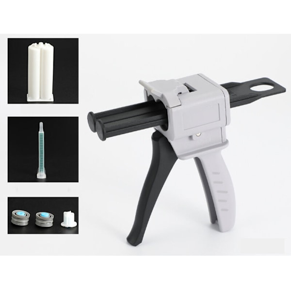 50 ml epoxylim pistol, AB epoxylim applikatorhandtag för lim blandning, 1:1 förhållanden (pistol)