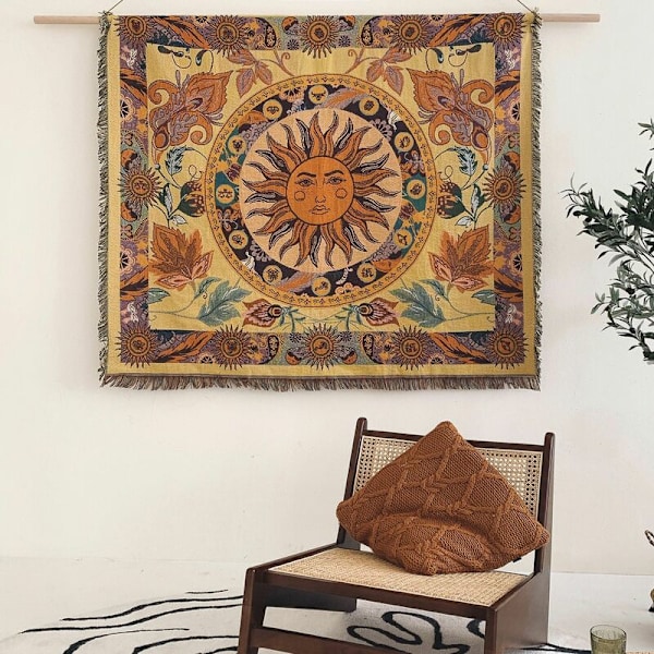 1 kpl 160x130cm Ruudullinen Aurinkopeitto Neulottu koristeltu mukavilla yksinkertaisilla boheemeilla hapsuilla suojaa kylmältä sohvalle lepoa ja päiväunia varten