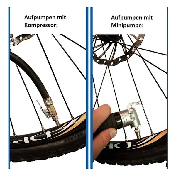 SV AV DV Polkupyörän Venttiiliadapterisarja, Polkupyörän Rengaspumpun Täyttösuuttimen Adapterisarja - RWInflator Suutin