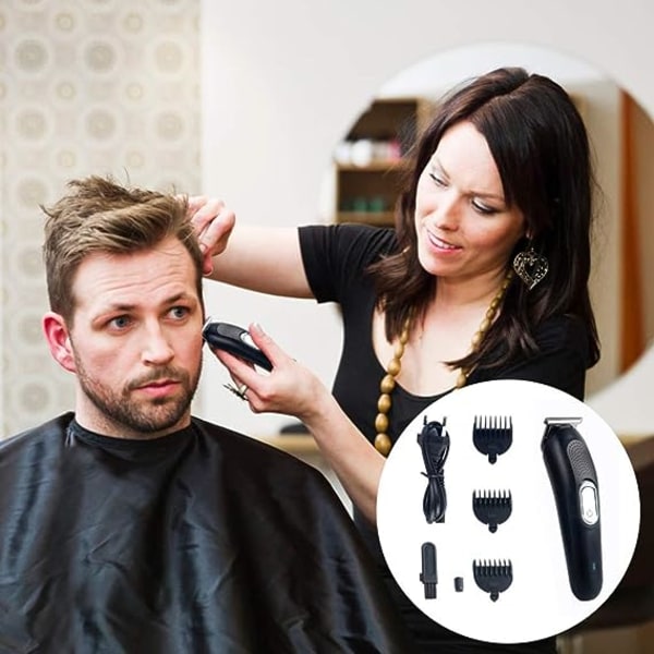 Uppladdningsbar hårklippare Professionell hårtrimmer för män sladdlös 9073  | Fyndiq