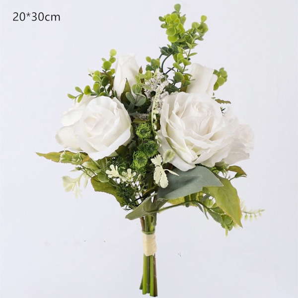 Konstgjorda blå blommor, bordsdekoration för matsal, konstgjorda blomsterarrangemang i siden, växtdekoration för vardagsrum och badrum, bordsdekoration