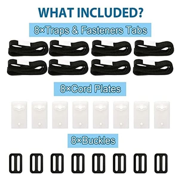 Solcelle Pool Cover Roller Festesett, 8 Pakning, Pool Cover Roller Festestropper for Universell Feste av Pool Cover Rollers til