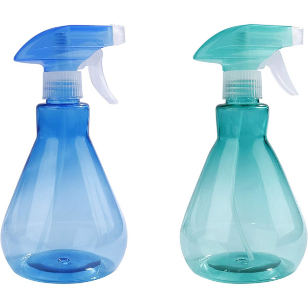 2 sprayflaskor 500ml plast tomma sprayflaskor för rengöring trädgårdsskötsel och mat