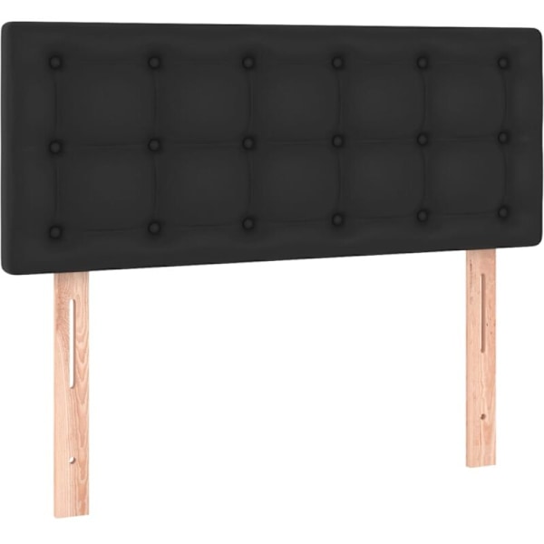 80x5x78/88 cm sengegavl i imiteret læder