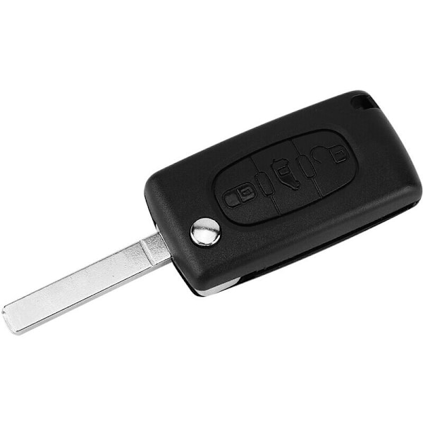 3-knapps bilfjernkontroll nøkkel fob etui deksel skall for Peugeot Citroen