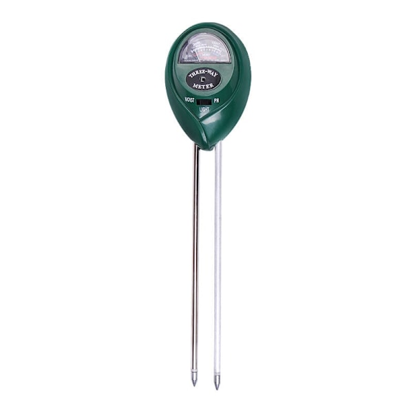 Fugtighedsmåler ph-meter til jorden, vandmonitor til planter, 3 i 1 jordtestkit med fugtigheds-/lys-/pH-tester til have, gård, græsplæne, indendørs