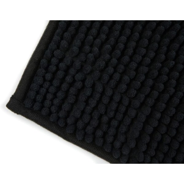 Myk Antiskli Badematte Svart 40 x 60 cm