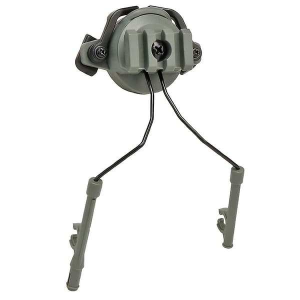 Roterende taktisk hjelmadapter Paintball hjelmmontering 19-21mm styreskinne headset tilbehør (grøn)
