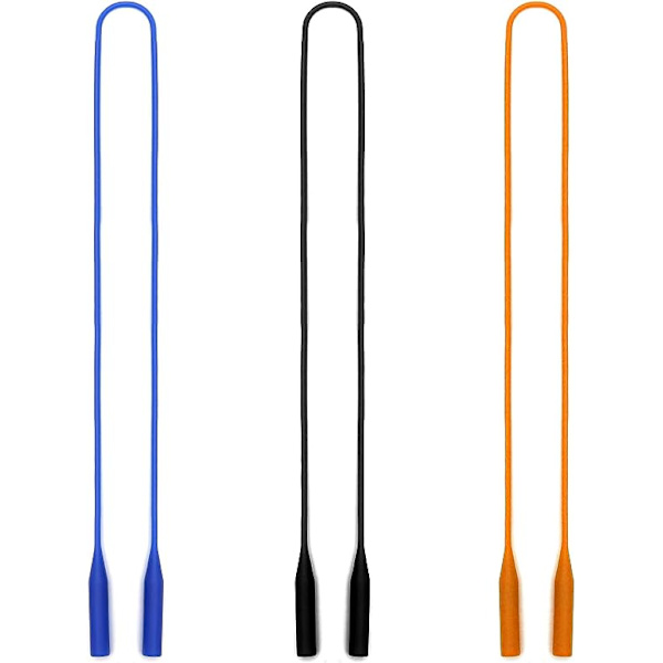 3 stk. Silikone Elastiske Briller med Holder