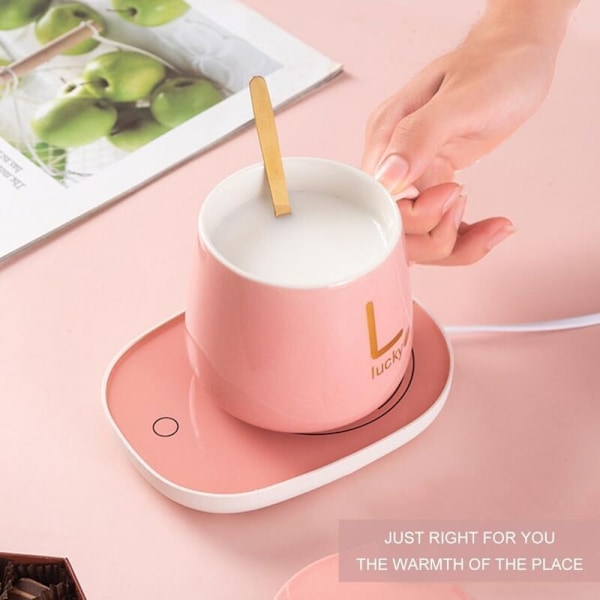 Kaffevwarmer, Isoleret Krus, Drikkevarevarmer, Isoleret Krus, Elektrisk Kaffevwarmer, USB Isoleret Krus, Isoleret Krus, Te/Vand/Mælk Varmebakke, U