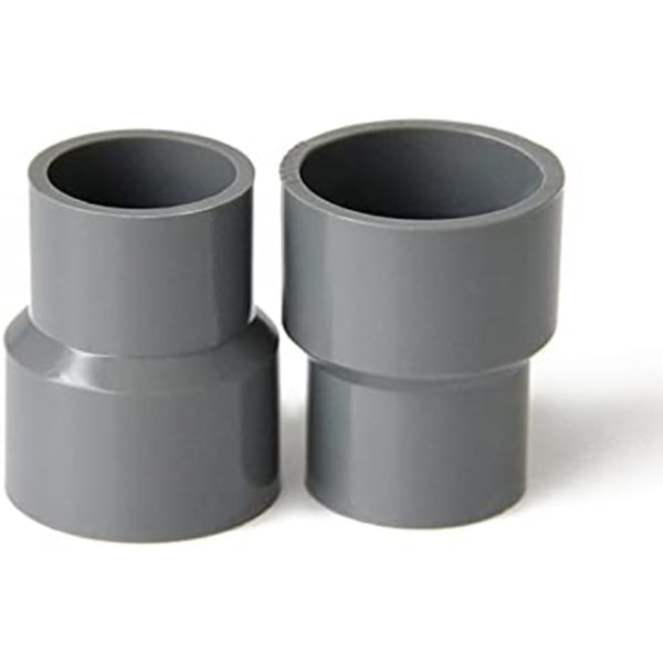Ret PVC Reducer Slange Adapter - PVC Reducer Fitting til Have, Farm, Drivhus, Vandforsynings Slange - Have Slange Fittings (Indre Diameter 40mm