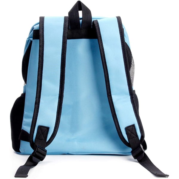 Blå 45*36*31cm-Hundtransportväska, Hundryggsäck, Transportväska, Transportväska för husdjur upp till 3 kg för resor / vandring / camping