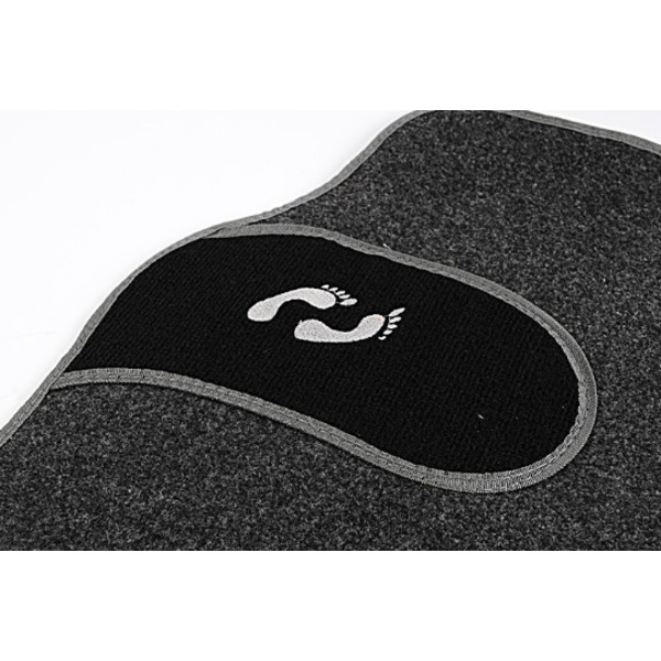 Tæppe-stil fire-delt universalt ruskind bil universal fodmåtter skridsikre støv PVC fodmåtter universal 250 gram
