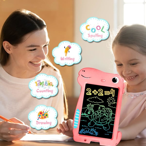 Børns LCD-skrivetablet, 10-tommer farveskærm tegnetablet, tidlig barndomsuddannelse graffiti-tablet, rejselegetøj