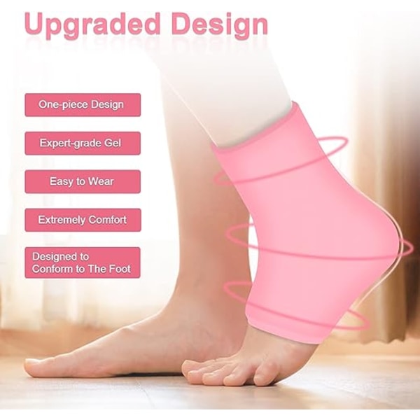 (Pink) Ankel Ice Wrap til skader Genanvendelig Foot Ice Pack Compres