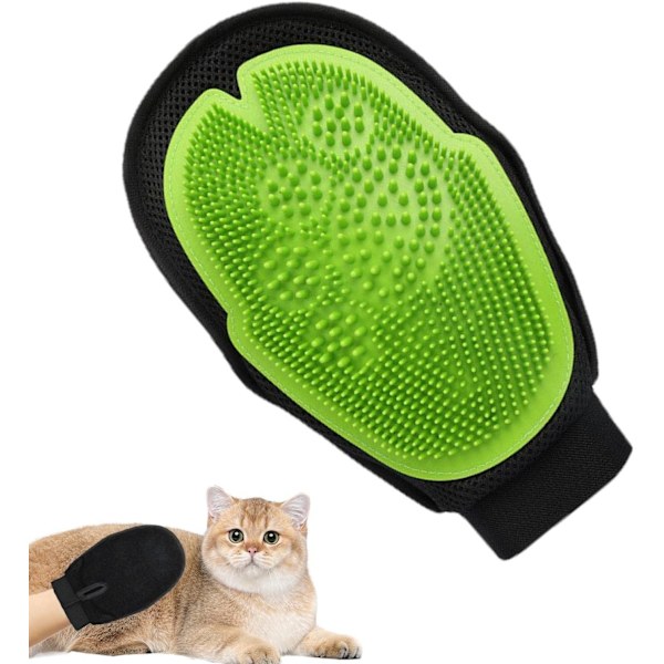 Gloves for Cat Grooming, Cat Brush Gloves for Gentle Skinning, Grooming Glove for Dogs, Cats, Rabbits, Horses with Long, Short, Curly Hair, Pet Gloves