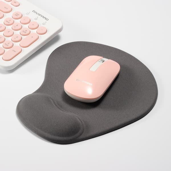 Computer musematte, skridsikker gummibase, glider let, anti-spild, holdbar, bærbar